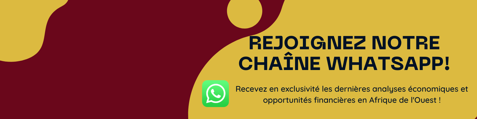 Rejoignez la chaîne WhatsApp de FinancesAO