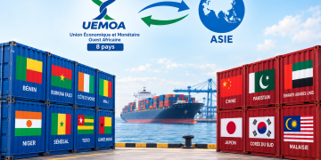 UEMOA : l’Asie renforce son poids dans les exportations de l’Union